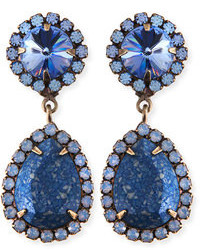 Dannijo Monaco Light Blue Crystal Statet Earrings