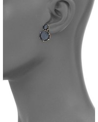 Ippolita Rock Candy Two Stone Clear Quartz Hematite Earrings