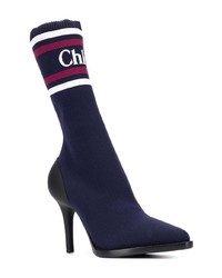 Chloé Logo Sock Boots