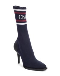 Chloé Tracy Logo Sock Boot