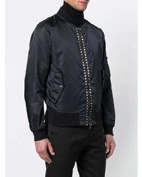 Valentino Rockstud Untitled Bomber Jacket