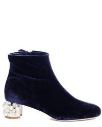 Miu Miu Embellished Block Heel Boot