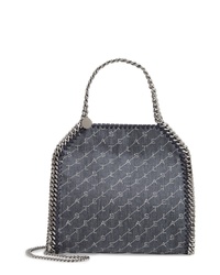 Navy Embellished Denim Handbag