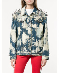 Gucci Spike Embellished Denim Jacket