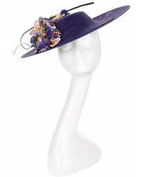 Philip Treacy Floral Sinamay Oval Headpiece