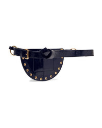 See by Chloe Kriss Eyelet Embellished Patent Textured Leather Belt Bag