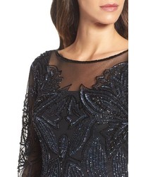 Pisarro Nights Embellished Mesh Gown