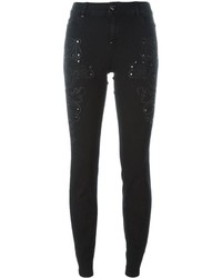 Twin-Set Stretch Embellished Cropped Trousers