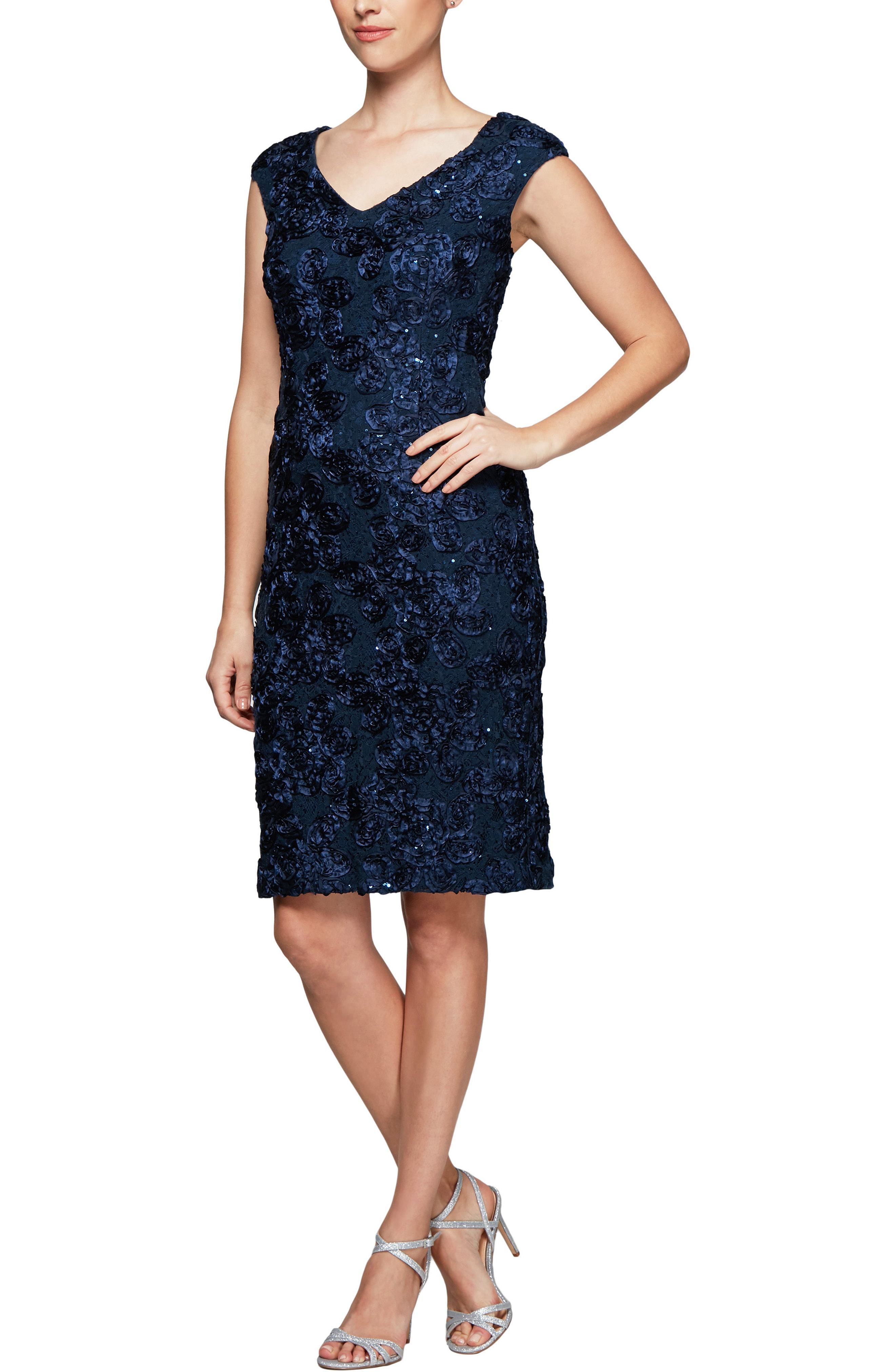 Alex evenings sheath outlet dress