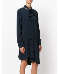 No.21 No21 Embellished Frill Trim Shirt Dress