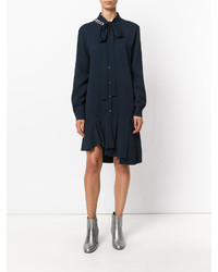 No.21 No21 Embellished Frill Trim Shirt Dress