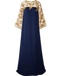 Marchesa Embellished Med Silk Gown