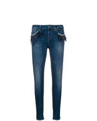 Liu Jo Feather Embellished Jeans