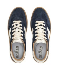 Hogan Logo Patch Leather Sneakers