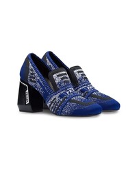 Prada Knitted Loafer Style Pumps