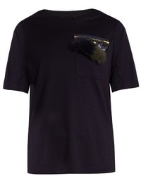 Navy Embellished T-shirt