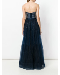 Temperley London Cannes Corset Embellished Tulle Dress