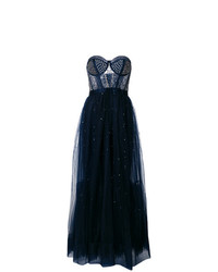 Temperley London Cannes Corset Embellished Tulle Dress