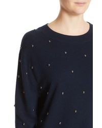 The Kooples Embellished Wool Cashmere Sweater