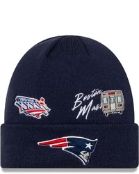 New Era Navy New England Patriots Super Bowl Xxxvi City Transit Cuffed Knit Hat At Nordstrom