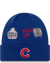New Era Royal Chicago Cubs 2016 World Series City Transit Cuffed Knit Hat At Nordstrom