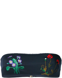 Stella McCartney Botanical Embroidered Bandeau Bikini Top
