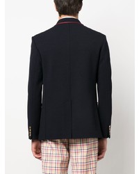 Valentino Embroidered Crest Tailored Blazer