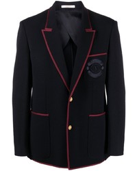 Valentino Embroidered Crest Tailored Blazer