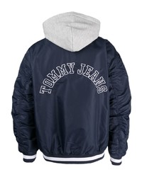 Tommy Jeans Embroidered Logo Hooded Bomber Jacket