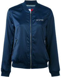 Tommy Jeans Embroidered Panelled Bomber Jacket