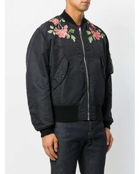 Gucci Reversible Embroidered Bomber Jacket