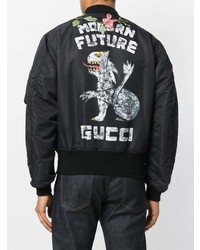 Gucci Reversible Embroidered Bomber Jacket