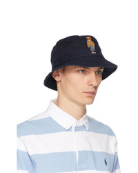 Polo Ralph Lauren Navy Chino Bear Bucket Hat