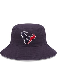 New Era Navy Houston Texans Logo Bucket Hat