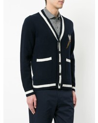 Gieves & Hawkes Bird Embroidered Cardigan