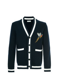 Gieves & Hawkes Bird Embroidered Cardigan