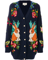 Gucci Oversize Embroidered Cardigan