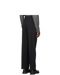 Jil Sander Navy Embroidered Trousers