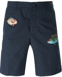 Pt01 Fish Embroidery Shorts