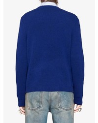 Gucci Embroidered Knitted Sweater