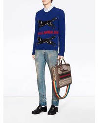 Gucci Embroidered Knitted Sweater