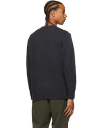 Undercover Grey Wool Intarsia Sweater