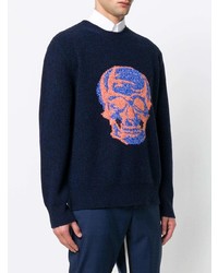Alexander McQueen Skull Jacquard Sweater