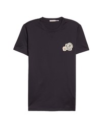 Moncler Double Logo Patch Slim Fit T Shirt