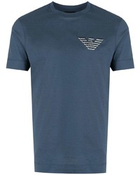 Emporio Armani Eagle Embroidered Logo T Shirt