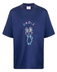 Drôle De Monsieur Embroidered Design T Shirt