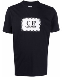 C.P. Company Embroidered Logo Stitching T Shirt