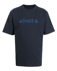 agnès b. Embroidered Logo T Shirt