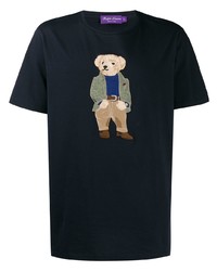 Ralph Lauren Purple Label Embroidered Teddybear Logo T Shirt