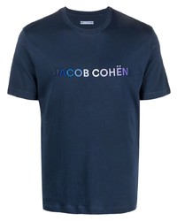 Jacob Cohen Jacob Cohn Ombr Effect Embroidered Logo T Shirt